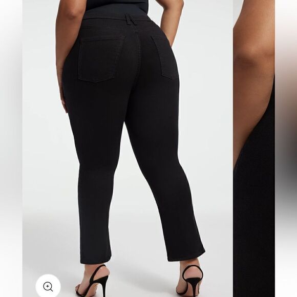 Good American Good Legs Straight Never Fade Jeans Plus Size sz 15 - Picture 3 of 7